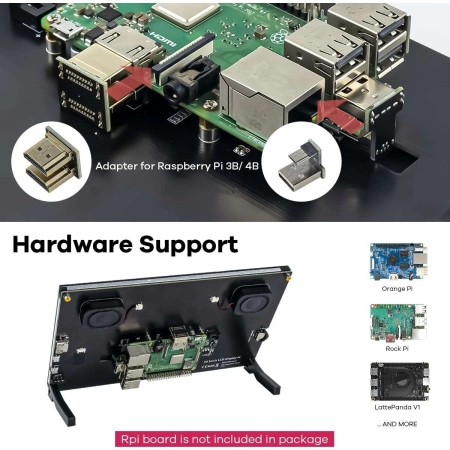 LAFVIN 10,1 cala IPS LCD ekran dotykowy 1024x600 Raspberry Pi, Jetson Nano