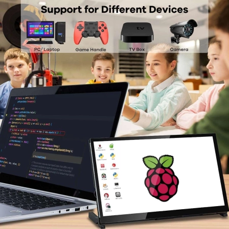 LAFVIN 10,1 cala IPS LCD ekran dotykowy 1024x600 Raspberry Pi, Jetson Nano