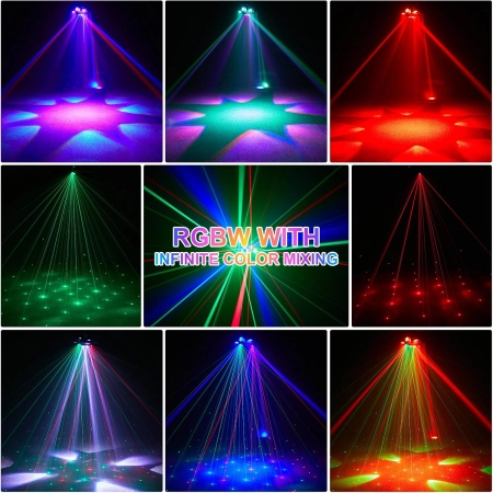 Głowa Ruchoma HOLDLAMP ZQ02361 LED 6 Arms 4w1 DMX RGBW 180W Efekt
