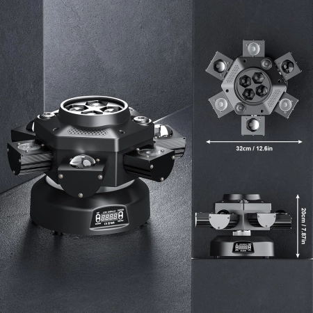 Głowa Ruchoma HOLDLAMP ZQ02361 LED 6 Arms 4w1 DMX RGBW 180W Efekt