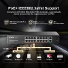 Przełącznik MokerLink POE-G162G 16-portowy Gigabit PoE 250W 2 uplink