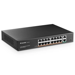 Przełącznik MokerLink POE-G162G 16-portowy Gigabit PoE 250W 2 uplink