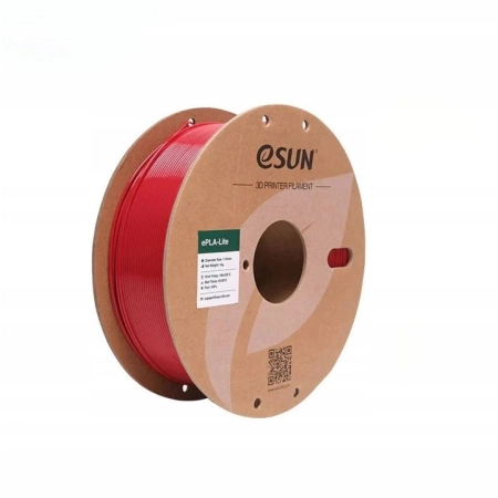 Filament ESun PLA Lite czerwony 1.75mm wysokiej jakości do drukarek 3D