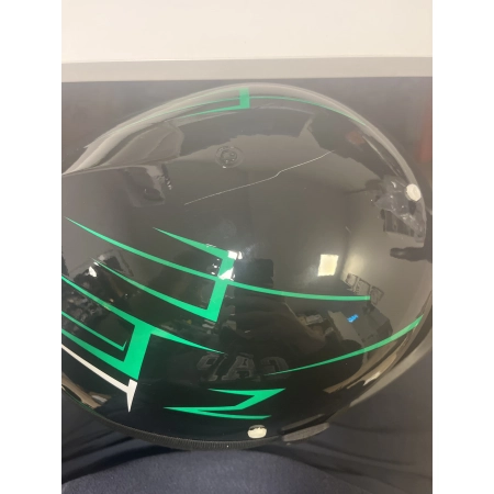 Kask Motocyklowy Dziecięcy Enduro Quad Gogle + Rękawice Roz. 52-59cm
