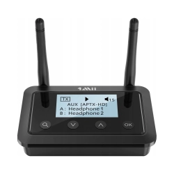 2w1 Nadajnik Odbiornik Adapter Bluetooth 5.0 NFC APTX 1Mii 50m B03+ LCD