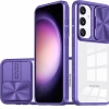 Etui Colala Samsung Galaxy S24/S25 fioletowe ochrona aparatu TPU