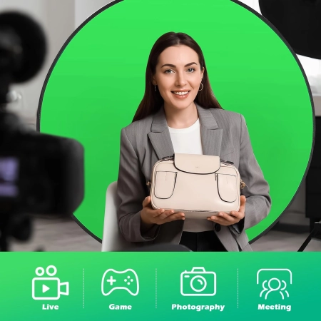 Ykall Tło green screen 142cm składane zielony ekran