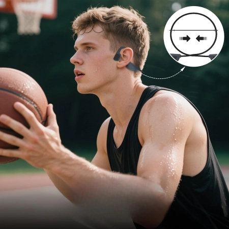 Słuchawki IFECCO X7 IP68 Bluetooth 5.4 z pamięcią 32 GB do sportów wodnych