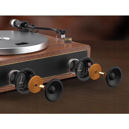 Retrolife Gramofon Bluetooth Vintage z Wbudowanymi Głośnikami 33/45 RPM