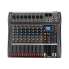 Mikser audio Depusheng DX8 8 kanałów USB Bluetooth 48V Phantom