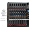 Mikser audio Depusheng DX8 8 kanałów USB Bluetooth 48V Phantom
