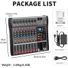 Mikser audio Depusheng DX8 8 kanałów USB Bluetooth 48V Phantom