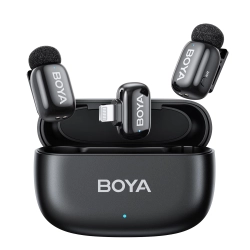 Mikrofon bezprzewodowy krawatowy Boya Mini-12 Lightning USB-C 2,4GHz