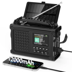 Mesqool CR1030DAB Radio awaryjne na energie słoneczną z latarką
