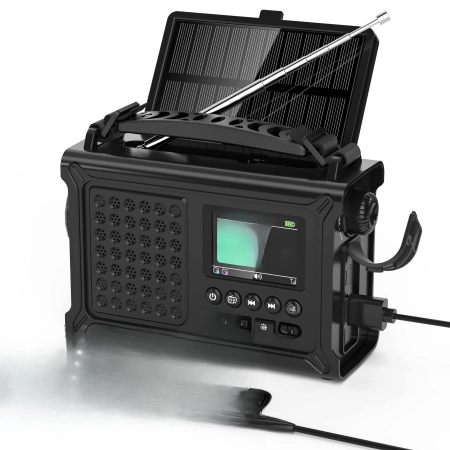 Mesqool CR1030DAB Radio awaryjne na energie słoneczną z latarką