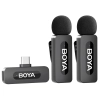 Boya BY-V20  bezprzewodowy mikrofon 2,4 GHz USB-C 2TX+1RX zestaw