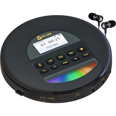 Odtwarzacz CD MP3 KLIM Discman przenośny z akumulatorem i słuchawkami