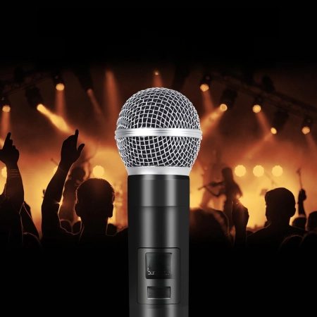 Zestaw Mikrofonowy Micfuns D20 D20-2 Wireless UHF 100 m do Karaoke