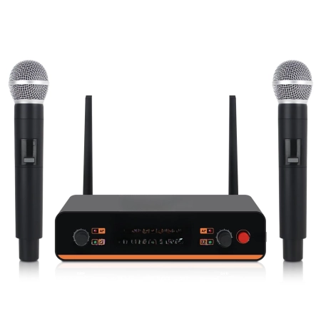 Zestaw Mikrofonowy Micfuns D20 D20-2 Wireless UHF 100 m do Karaoke