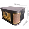 DLITIME Gramofon z głośnikami i Bluetooth, Retro System Stereo