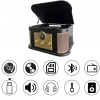 DLITIME Gramofon z głośnikami i Bluetooth, Retro System Stereo