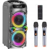 Głośnik Bluetooth TYOTY 100W Pilot 2 Mikrofony Karaoke LED AUX USB