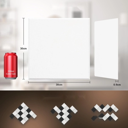 PANELE AKUSTYCZNE 30X30CM SAMOPRZYLEPNE 36SZT DŹWIĘKOCHŁONNE