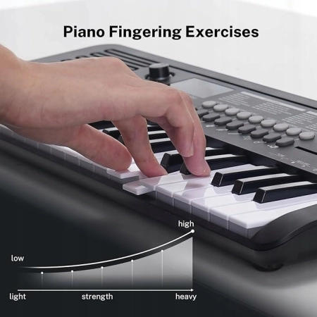 POGOLAB MK-2 Mini Keyboard Pianino Klawiatura Dziecięca z 37 Klawiszami