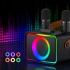 K26 ZESTAW KARAOKE 2 MIKROFONY + GŁOŚNIK BEZPRZEWODOWY BLUETOOTH