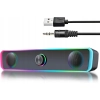 K2853 Komputerowy soundbar zasilany przez USB ze światłem LED RGB głośnik