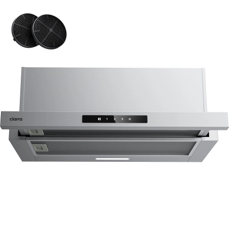 CIARRA CBCS6909A Płaski Okap Kuchenny 60 cm A+ 600 m³/h Recyrkulacja