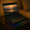 Podkładka chłodząca llano V12 RGB laptop 15-19″ z turbo wentylatorem USB