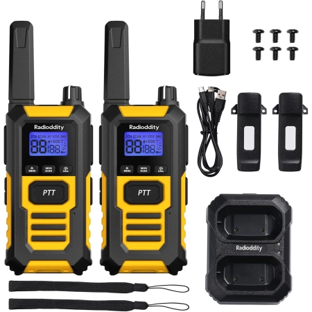 RADIODDITY HD-1 Walkie Talkie Wodoodporne IP67 PMR 2szt