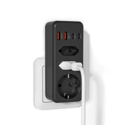 Adapter do gniazdka WENTONG 8w1 2x Schuko 6x USB 3500W 15A