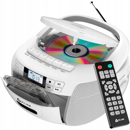 Radioodtwarzacz KLIM XS2JAF1Z Bluetooth biały