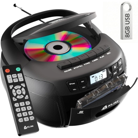 KLIM radio cd-kasetowe bluetooth KLIM