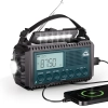 Wielofunkcyjne radio solarne CR1009 Ultra z korbką latarką