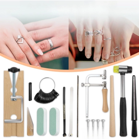 NARZĘDZIE DO GIĘCIA PIERŚCIONKÓW ZESTAW MATRYC NYLON METAL