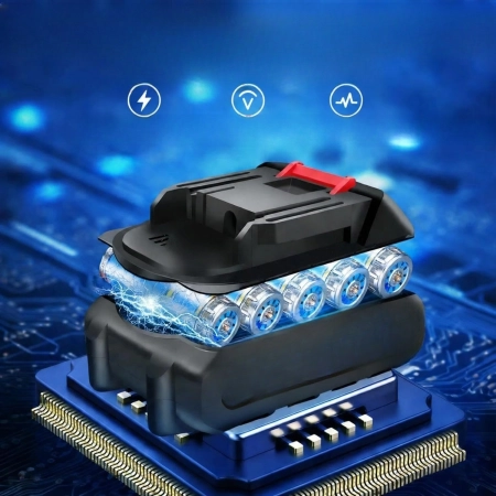Nożyce do żywopłotu akumulatorowe niebieskie elektryczne
