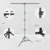 STATYW ZESTAW DO ZAWIESZANIA TŁA TEŁ BELKA LITERA T + TŁO CZARNE 150x200CM