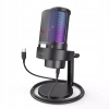Fifine AMPLIGAME A8 Mikrofon gamingowy pojemnościowy studyjny USB RGB PnP