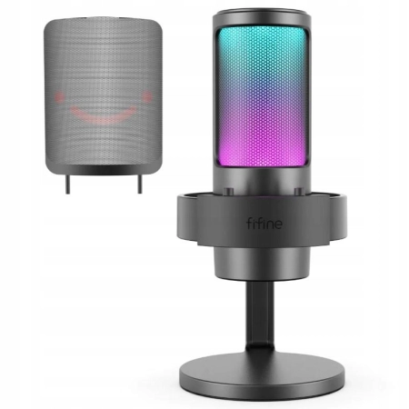 Fifine AMPLIGAME A8 Mikrofon gamingowy pojemnościowy studyjny USB RGB PnP