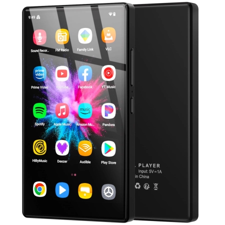 MP4 AHENOD G15 Odtwarzacz MP4 MP3 czarny 128 GB