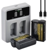 Baterie Nikon EN-EL15C z szybka ladowarka Dual-USB C 2600 mAh 2 sztuki