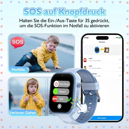 Smartwatch Clleylise Smart Watch niebieski wersja dla dzieci