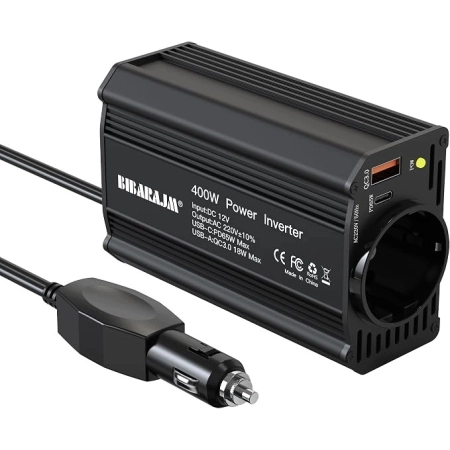 Samochodowa przetwornica napięcia 400 W DC 12 V na AC 230 V