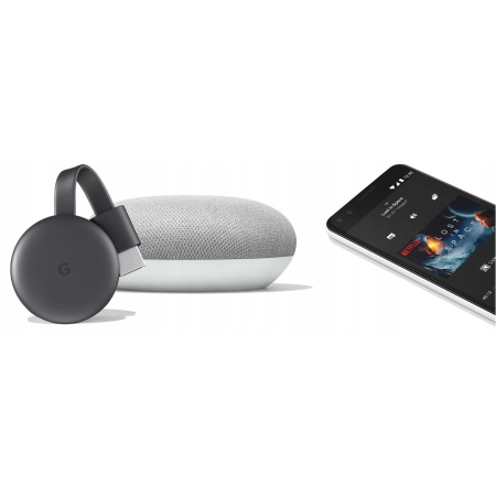 Google Chromecast przystawka Smart TV Full HD HDMI antracyt, szary
