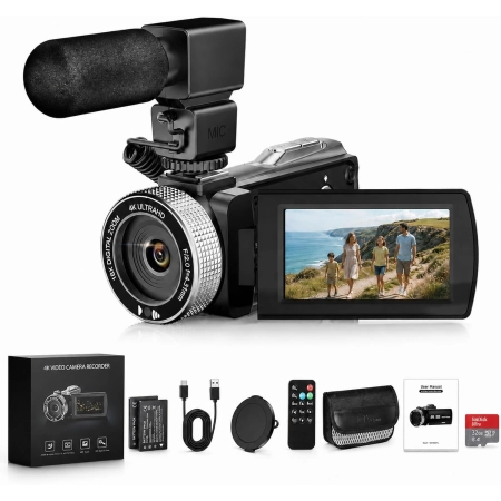 Kamera wideo cyfrowa HDV920PRO rejestrator 4K Ultra HD CMOS 48 MP