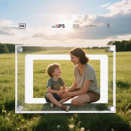 Cyfrowa ramka na zdjęcia PiPivision Akrylowa 32GB HD automatyczna rotacja