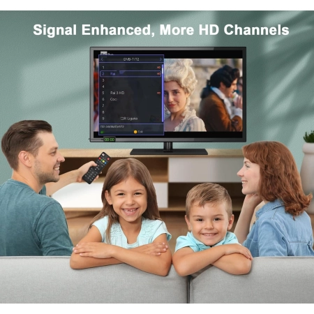 DEKODER TELEWIZJI CYFROWEJ DVB-T2 HD 1080P H.265 2szt